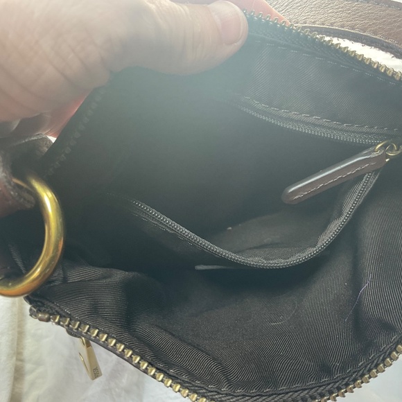 Small Brown Leather Fossil Crossbody - Picture 8 of 11